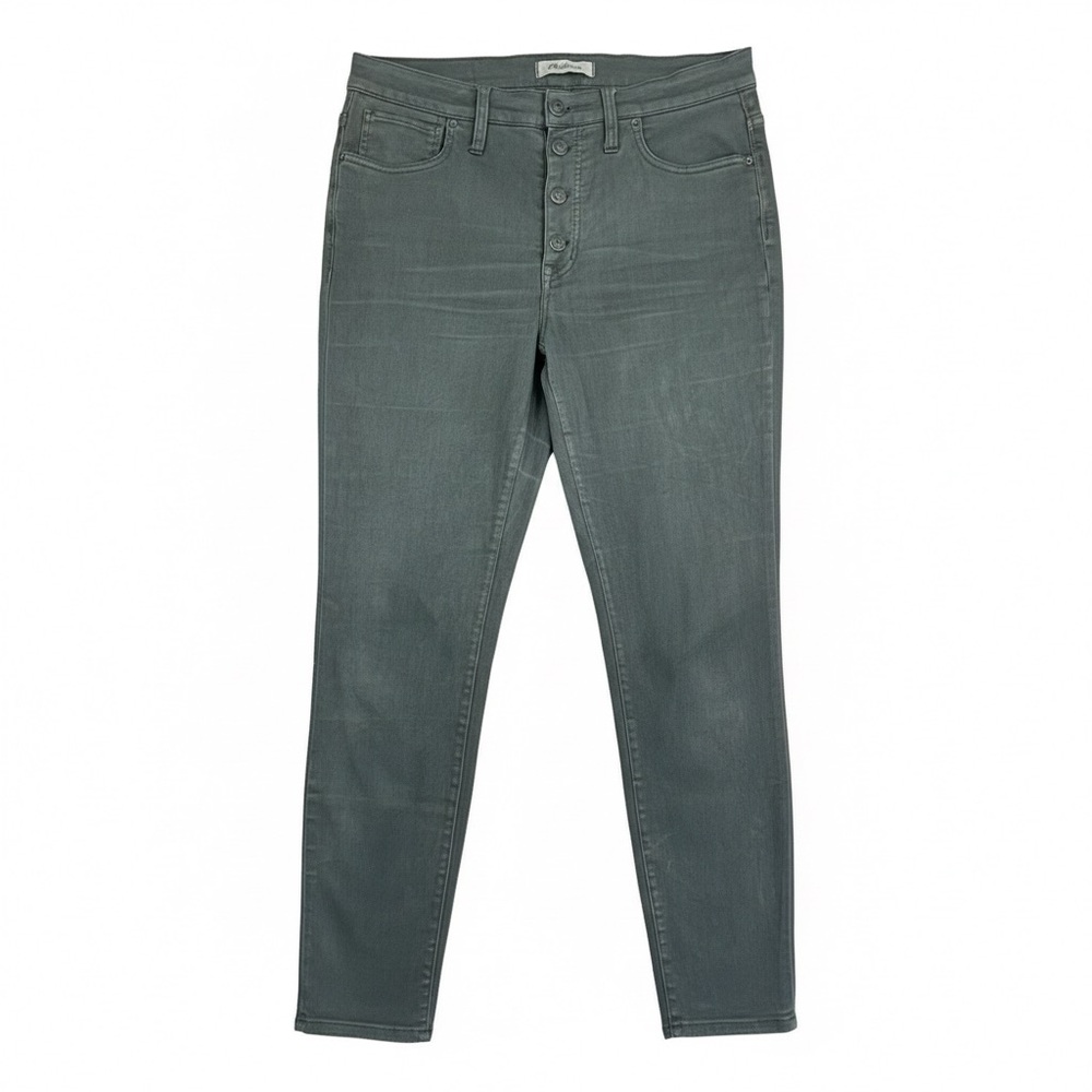 Madewell 9” High-Rise Skinny Jeans – Size 30 Green